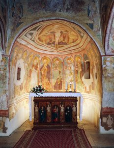 Hrastovlje Fortified Church, Trinity Church, Apostles (detail) by Janez Kastav