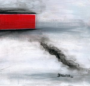 Red And Black Rift by Janine Brewster