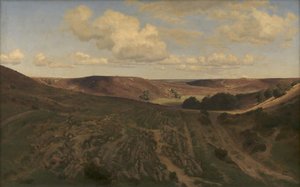 Landscape near Nejsum in Vendsyssel by Janus La Cour