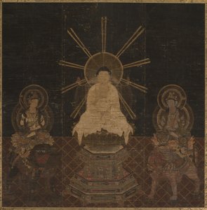 Shakyamuni Triad by Japan, Kamakura period