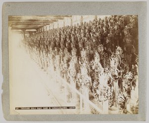 A thousand idols in Sanjusangendo, Kyoto, Japan by Japanese Photographer