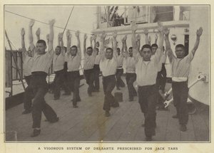 A Vigorous System of Delsarte Prescribed for Jack Tars by Japanese Photographer