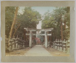 Entrance to a Temple in Uyeno Park, Tokyo, Japan