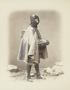 Japanese Man in the Snow by Japanese Photographer