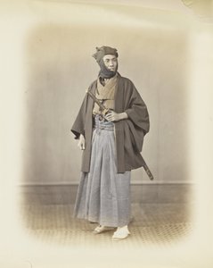 Japanese man in traditional dress by Japanese Photographer