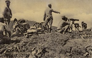 Japanese officers at the Battle of Liaoyang by Japanese Photographer