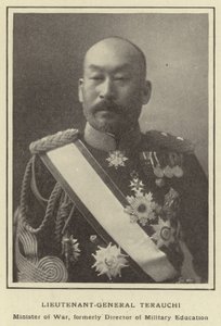 Lieutenant-General Terauchi, Minister of War, formerly Director of Military Education by Japanese Photographer