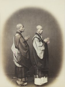 Two Japanese men in traditional dress by Japanese Photographer