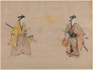 Beauties and Young Gallants by Japanese School