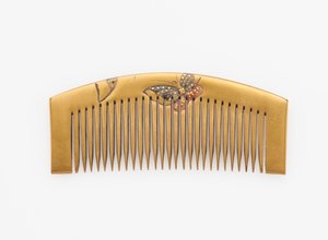 Comb with Decoration of Butterflies