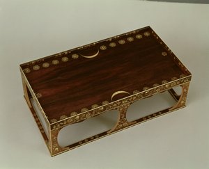 Footstool, with ivory inlay, Nara