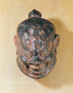 Gigaku mask, Nara Period
