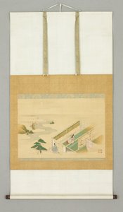 House in landscape, early 18th century by Japanese School