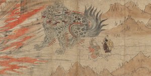 Illustrated Legends of the Kitano Tenjin Shrine by Japanese School