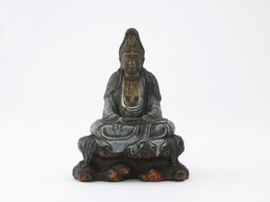 Image of seated Kannon, Kyoto, Edo period or Meiji era by Japanese School