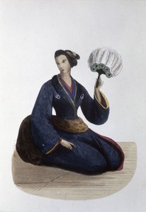 Japanese lady, 1860 by Japanese School