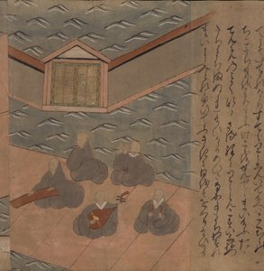 Japanese musicians, illustration from the 