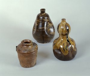 Jar, Sake Bottle and Ceramic Gourd
