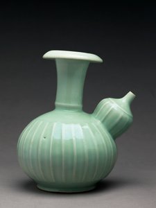 Kendi with Moulded Decoration, Arita Kiln-sites