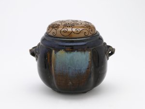 Live-coal container or incense burner, Seto, Edo period