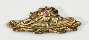 Menuki, or Grip Ornament, in the Form of a Samurai