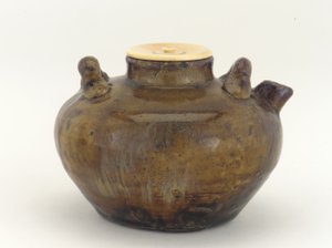 Mino or Seto ware ewer, used as tea caddy