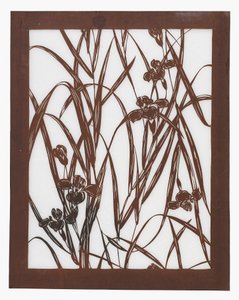 Paper stencil (katagami), late 19th century by Japanese School