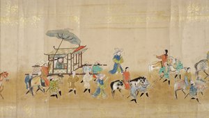 Sixth Korean Embassy to Japan in Meireki 1 at the time of Tokugawa Ietsunas succession in 1651, possibly by Kano Masunobu (1625-94) (detail)