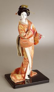 Standing lady doll, Japanese