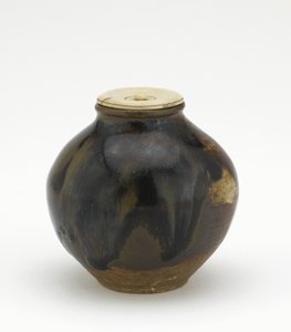 Tea caddy, bunrin shape, Edo period