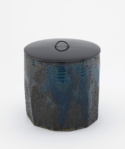 Tea ceremony water jar with faceted sides, Edo period or Meiji era