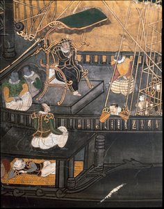 The Portuguese Ship by Japanese School