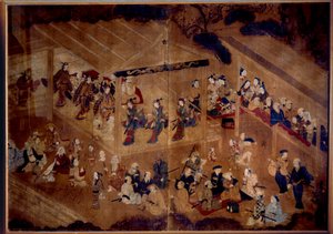 Theatre Kabuki: Actors on Stage; 18th Century Japanese Print Paris, Guimet Museum, National Museum of Asian Arts