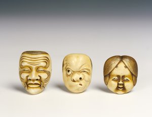 Three Masks by Japanese School