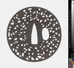 Tsuba: Hundred Monkeys by Japanese School
