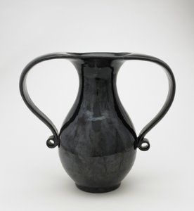 Vase in Mimikuchi Form, Seto, Kyoto-fu or Aichi Prefecture, Edo Period or Meiji Era