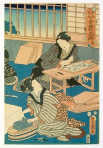 Woodblock Production by Japanese School