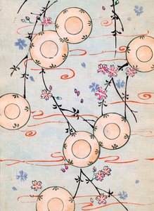 Lanterns in a Blooming Cherry Tree