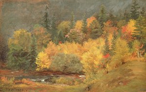 Autumn by the Brook by Jasper Francis Cropsey