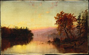 Greenwood Lake at Twilight by Jasper Francis Cropsey