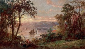 Sailing (The Hudson at Tappan Zee) 1883 by Jasper Francis Cropsey