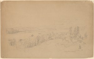 The Hudson River at Hastings by Jasper Francis Cropsey