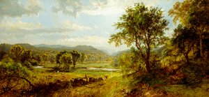 The Saw Mill River by Jasper Francis Cropsey