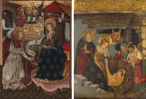 The Annunciation and The Nativity by Jaume Ferrer