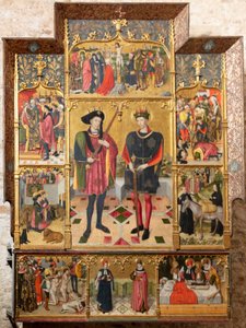 Altarpiece (Retaule dels Sants Abdó i Senén) by Jaume Huguet
