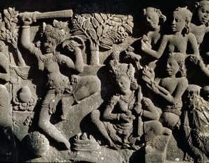Relief from the Hindu temple by Javanese School