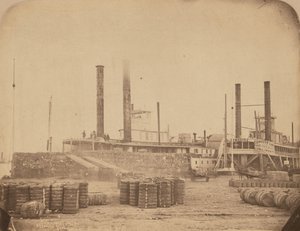 The Steamer Magnolia at the Port of New Orleans, 1858–1861 by Jay Dearborn Edwards