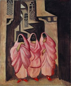 Three Women on the Street of Baghdad by Jazeps Grosvalds