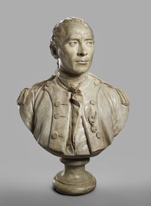Portrait Bust of John Paul Jones (modeled 1780, cast 1787-89) by Jean Antoine Houdon