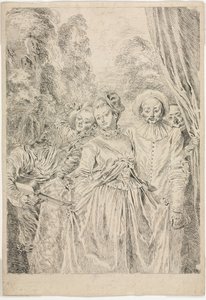 The Clothes are Italian by Jean-Antoine Watteau